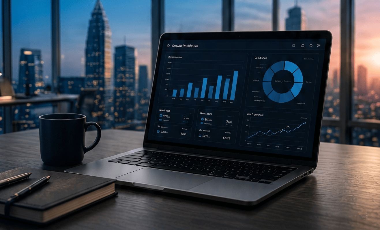 Growth dashboard analytics